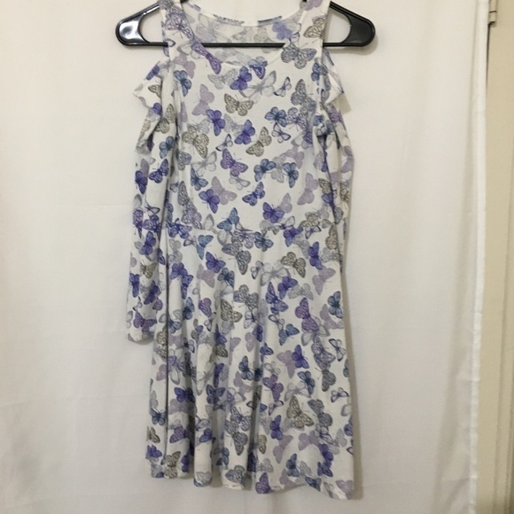 3/$35❤️Children’s place butterflies L/S Dress L - Picture 1 of 9